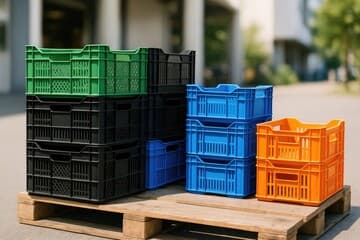 Plastic Crates - Industrial-grade crates for warehousing and logistics
